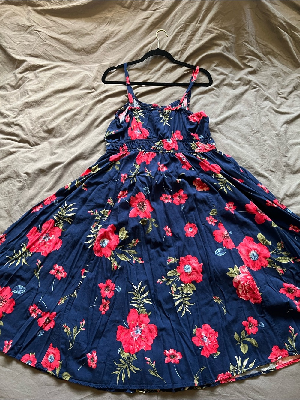 torrid Navy Floral Sundress with Pink Flowers - Picture 3 of 4